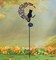 Collections Etc Solar Powered Cat on Crescent Moon Outdoor Garden Stake